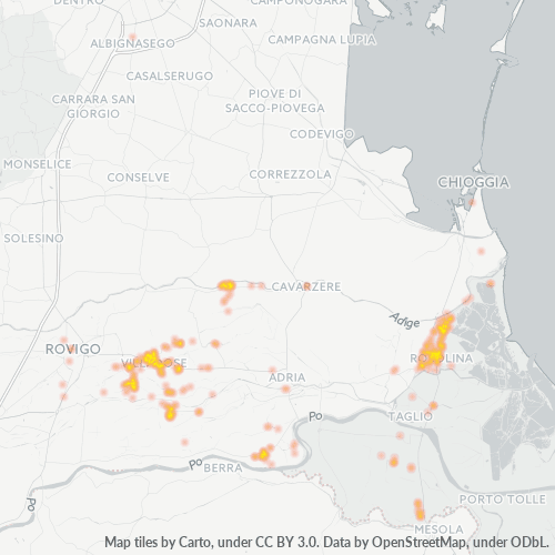 Mappa di calore per cap 45010