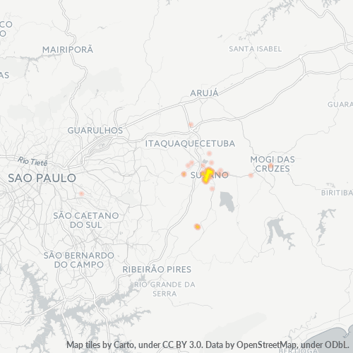 08674-000 Heatmap de Densidade da Empresa