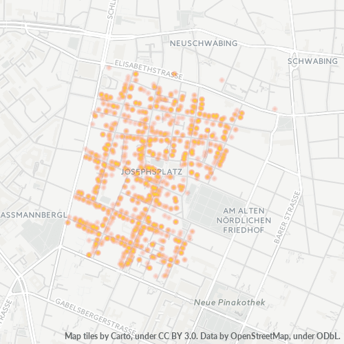 Heatmap für plz 80798