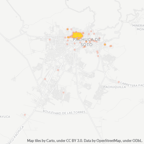 42040 Mapa de calor de densidad empresarial