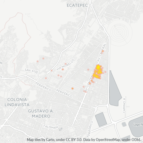 55140 Mapa de calor de densidad empresarial
