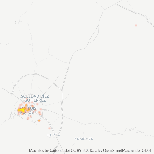 78200 Mapa de calor de densidad empresarial