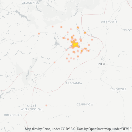 78-600 Mapa intensywności działalności gospodarczej