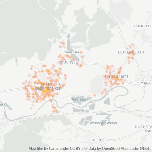 Heatmap für plz 96247