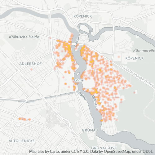Heatmap für plz 12557