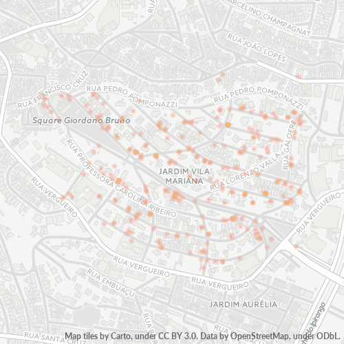 04116-000 Mapa de calor de densidad empresarial