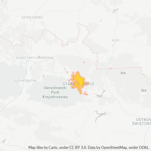 27-200 Mapa intensywności działalności gospodarczej