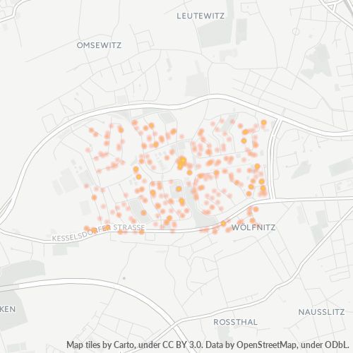 Heatmap für plz 01169