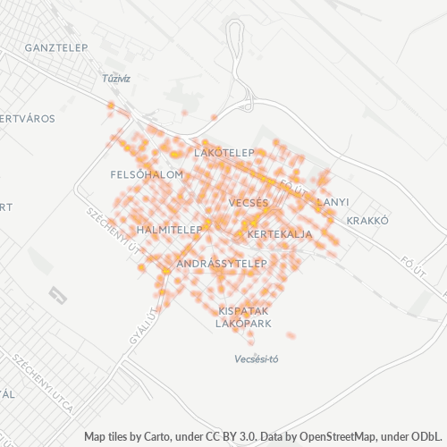 2220 Vállalati sűrűségi térkép