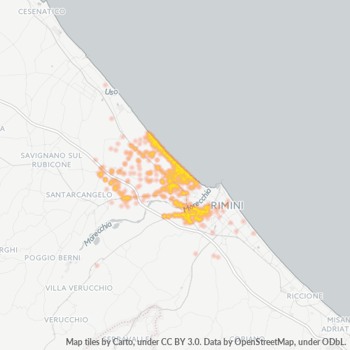 Mappa di calore per cap 47922