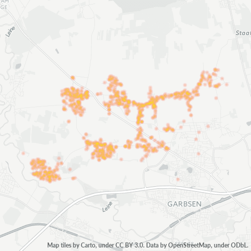 Heatmap für plz 30826