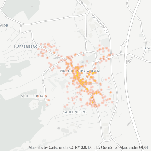 Heatmap für plz 67292
