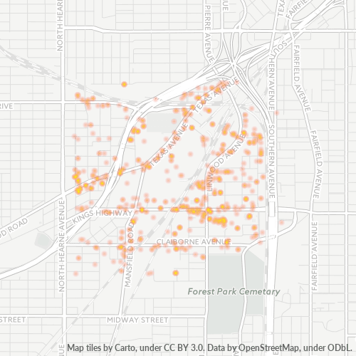 71103 Business Density Heatmap