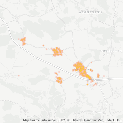 Heatmap für plz 89160