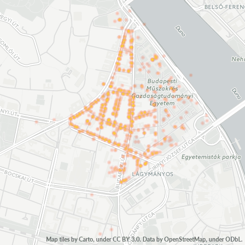 1111 Vállalati sűrűségi térkép