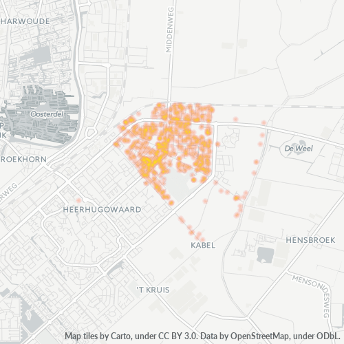 1701 Heatmap Bedrijfsdichtheid