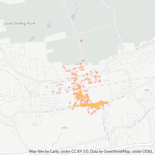 07980 Business Density Heatmap
