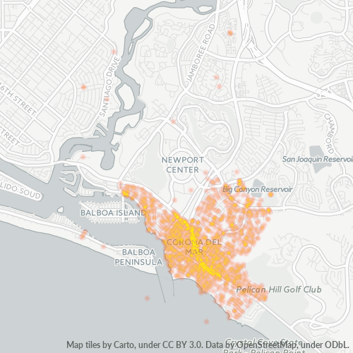 92625 Business Density Heatmap