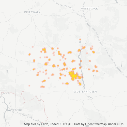Heatmap für plz 16866