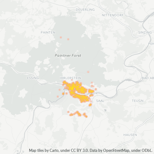 Heatmap für plz 93309
