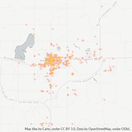 58854 Business Density Heatmap