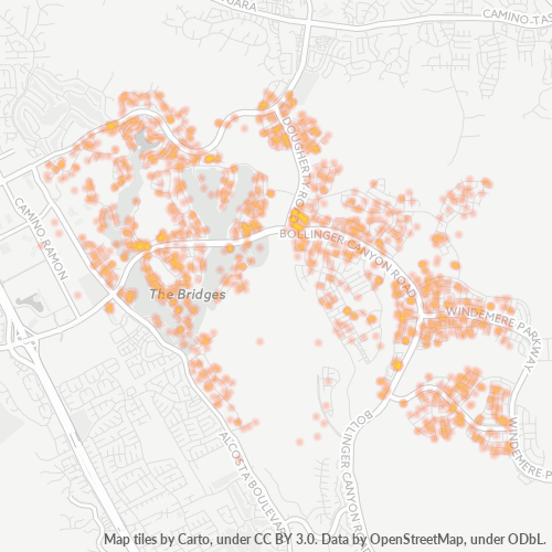 94582 Business Density Heatmap