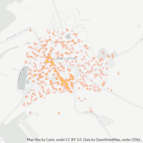 Heatmap für plz 40668
