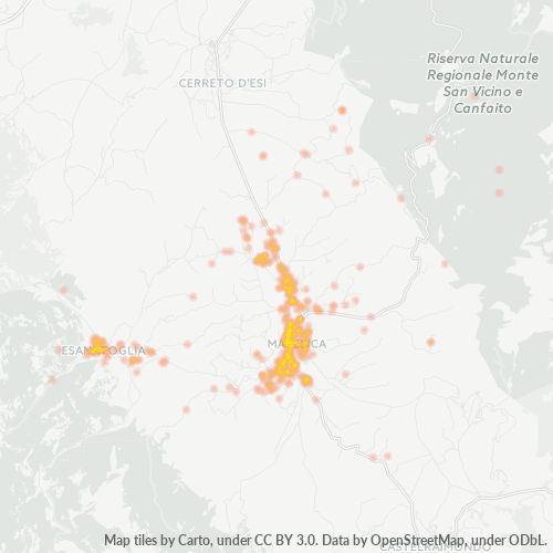 Mappa di calore per cap 62024