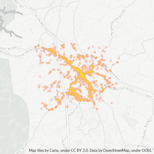 40741 Business Density Heatmap