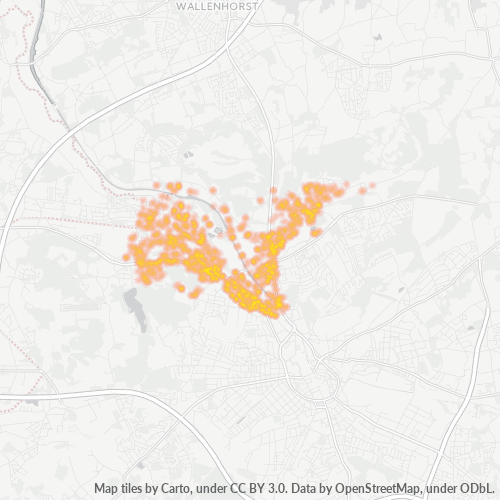 49090 Standortdichte-Heatmap