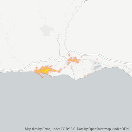 04770 Mapa de calor de densidad empresarial