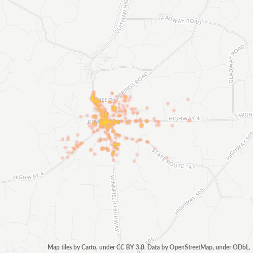 71251 Business Density Heatmap