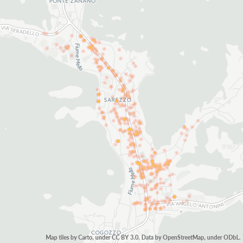 Mappa di calore per cap 25068