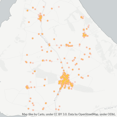8950 Heatmap over forretningstæthed