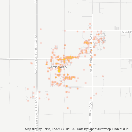 67052 Business Density Heatmap