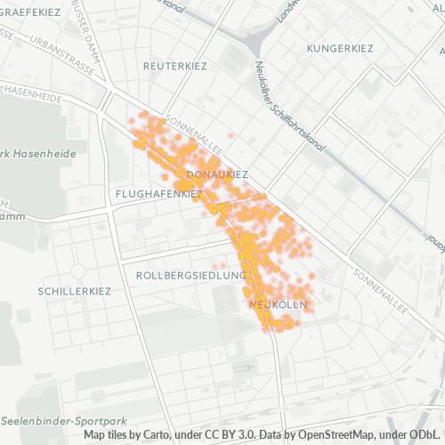 Heatmap für plz 12043