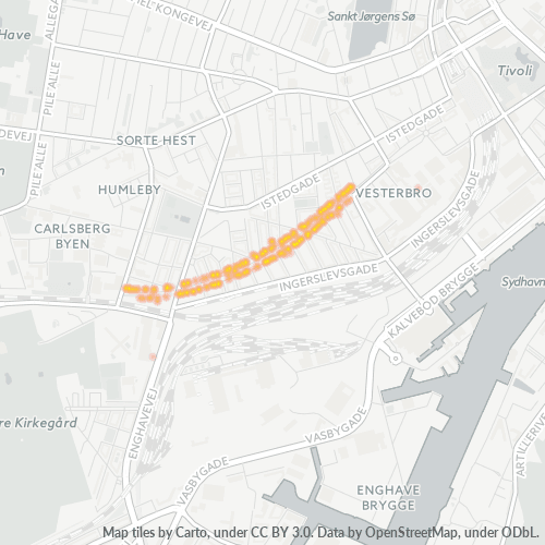 1720 Heatmap over forretningstæthed