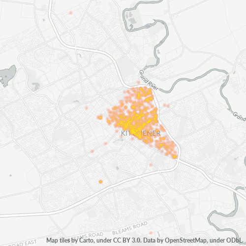 N2H Business Density Heatmap