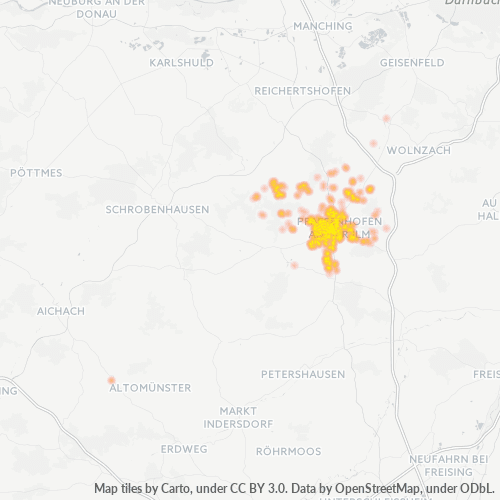 Heatmap für plz 85276