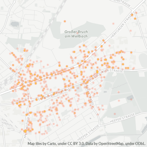 Heatmap für plz 33609