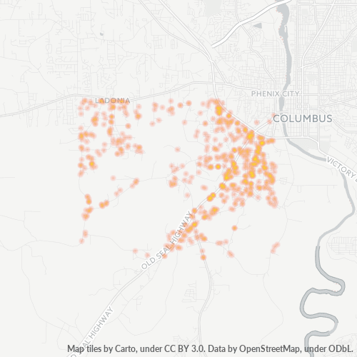 36869 Business Density Heatmap