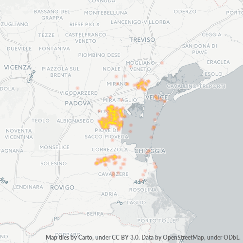 Mappa di calore per cap 30010