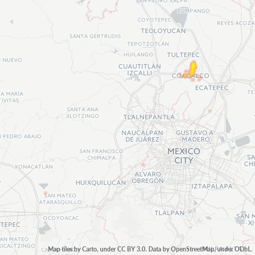 55712 Mapa de calor de densidad empresarial