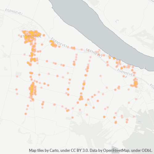 9280 Heatmap over forretningstæthed