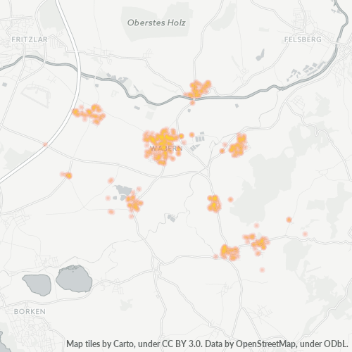 Heatmap für plz 34590