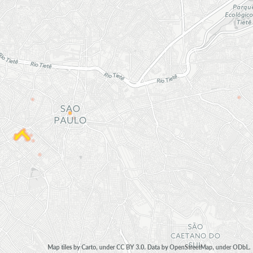 01417-000 Mapa de calor de densidad empresarial