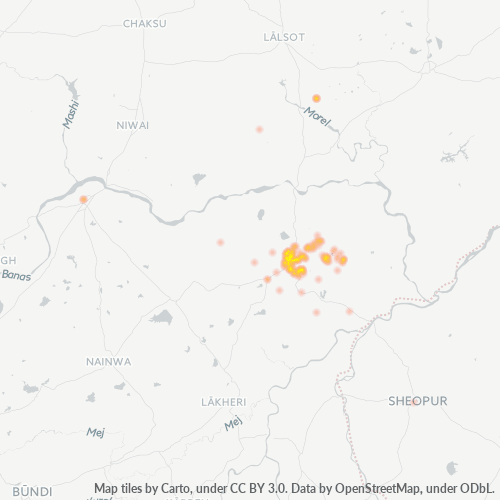 322001 Business Density Heatmap