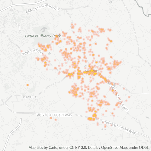30011 Business Density Heatmap