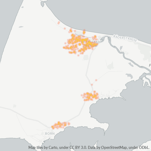 Heatmap für plz 18375