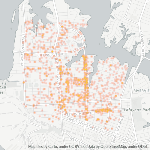 23508 Business Density Heatmap
